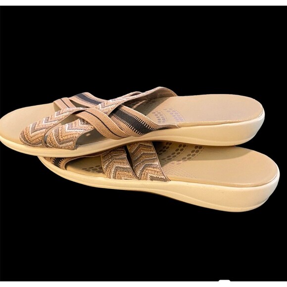 Brand New Lightweight (4 oz) Sandals Braided Stretchy Straps Comfort Padded 10 - Picture 3 of 5